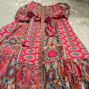 PRETTYGARDEN Women's Summer Sundress Casual Spaghetti Strap Floral - M